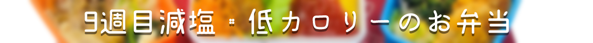 減塩・低カロリーのお弁当